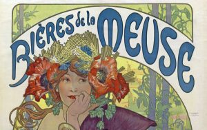 Bières de la Meuse, Alphonse Mucha, 1897. Source gallica.bnf.fr / BnF.