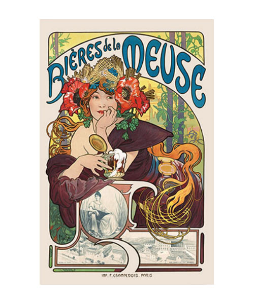 Poster "Bières de la Meuse". Posterlounge.