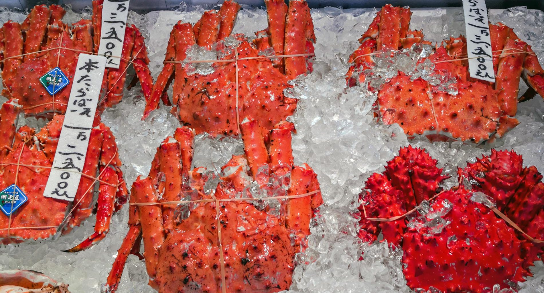 Crabes au marché Nijo, Sapporo. Istock, © Zhnger.