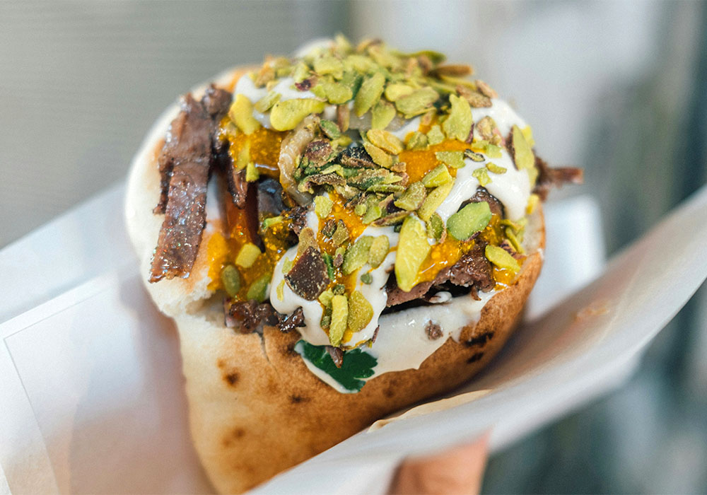 Pita à la viande. Unsplash, © Yoad Shejtman.